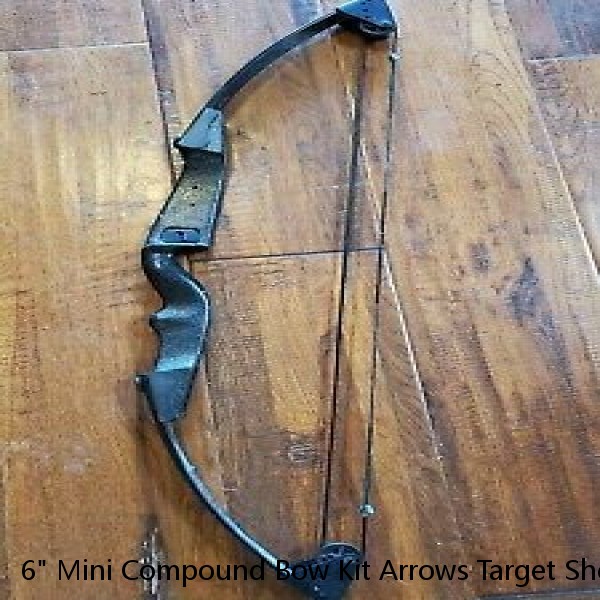 6" Mini Compound Bow Kit Arrows Target Shooting Archery Toy Gift Pocket Bow