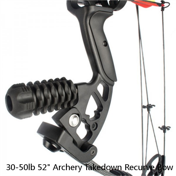 30-50lb 52" Archery Takedown Recurve Bow Kit Arrows Set Adult Right Hand Sport