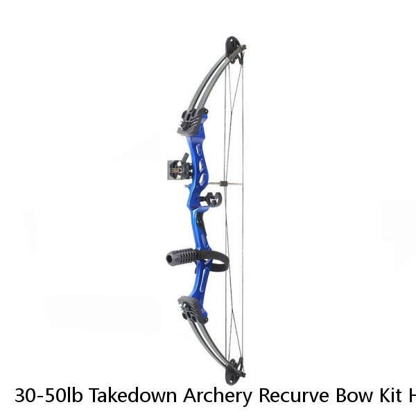 30-50lb Takedown Archery Recurve Bow Kit Hunting Arrows Set Right Hand Adult