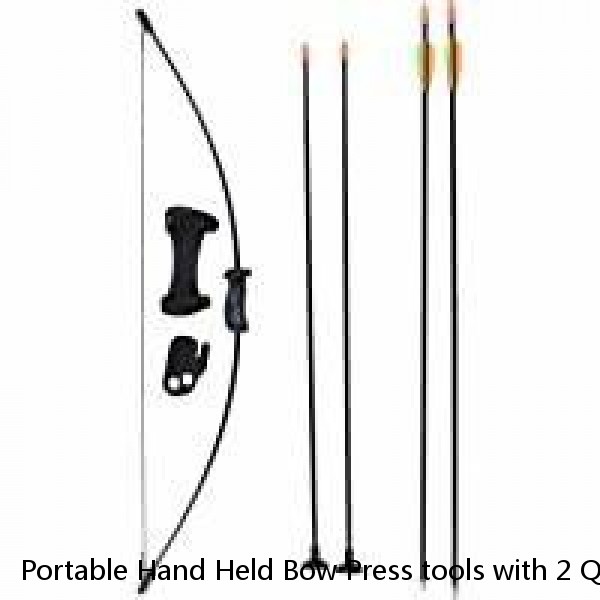 Portable Hand Held Bow Press tools with 2 Quad Brackets for Compound Bow Archery