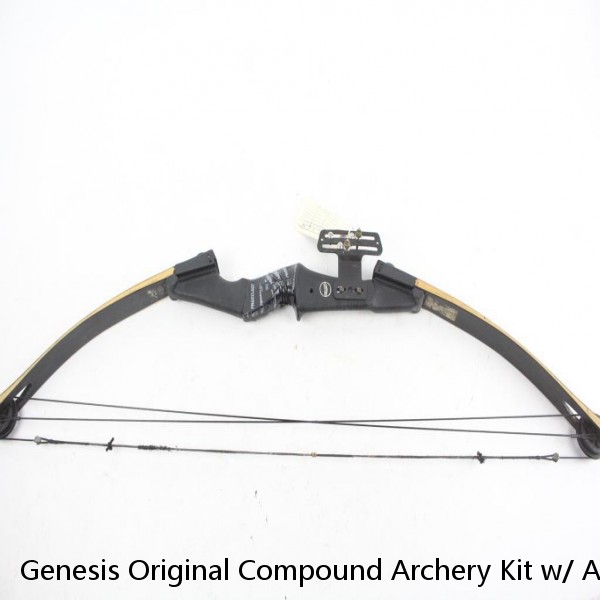 Genesis Original Compound Archery Kit w/ Arrows, Bow, Quiver, Right Hand, Black 